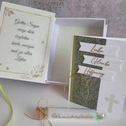 Buch-Box, Geldgeschenk, Gutscheingeschenk zur Konfirmation, besondere Geschenkidee