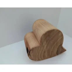 Buche Massivholzherz mit Metallschlüssel