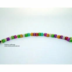 Buchstabenkette #Rechenkette zum #Schulanfang #dunkelgrün #hellgrün personalisiert