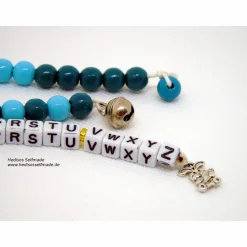 Buchstabenkette zum #Schulanfang #türkisblau
