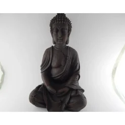 Buddha Statue  Buddha braun spirituelle Home Decor, Meditation Raum Dekor  Housewarminggeschenk Garten Dekoration 29 cm