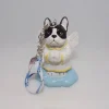 Bulldogge Bulli 3D Trauer Taschenanhänger Vintage Figur personalisierbar Deko Unikat