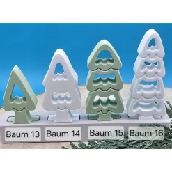 Bäume Steckerchen Pastell – Handgemachte Deko für Weihnachten & ganzjährig