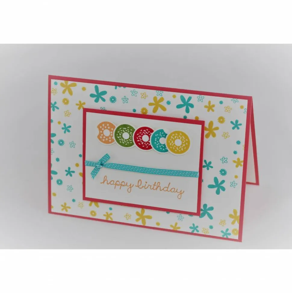 Bunte Geburtstagskarte "Donuts"