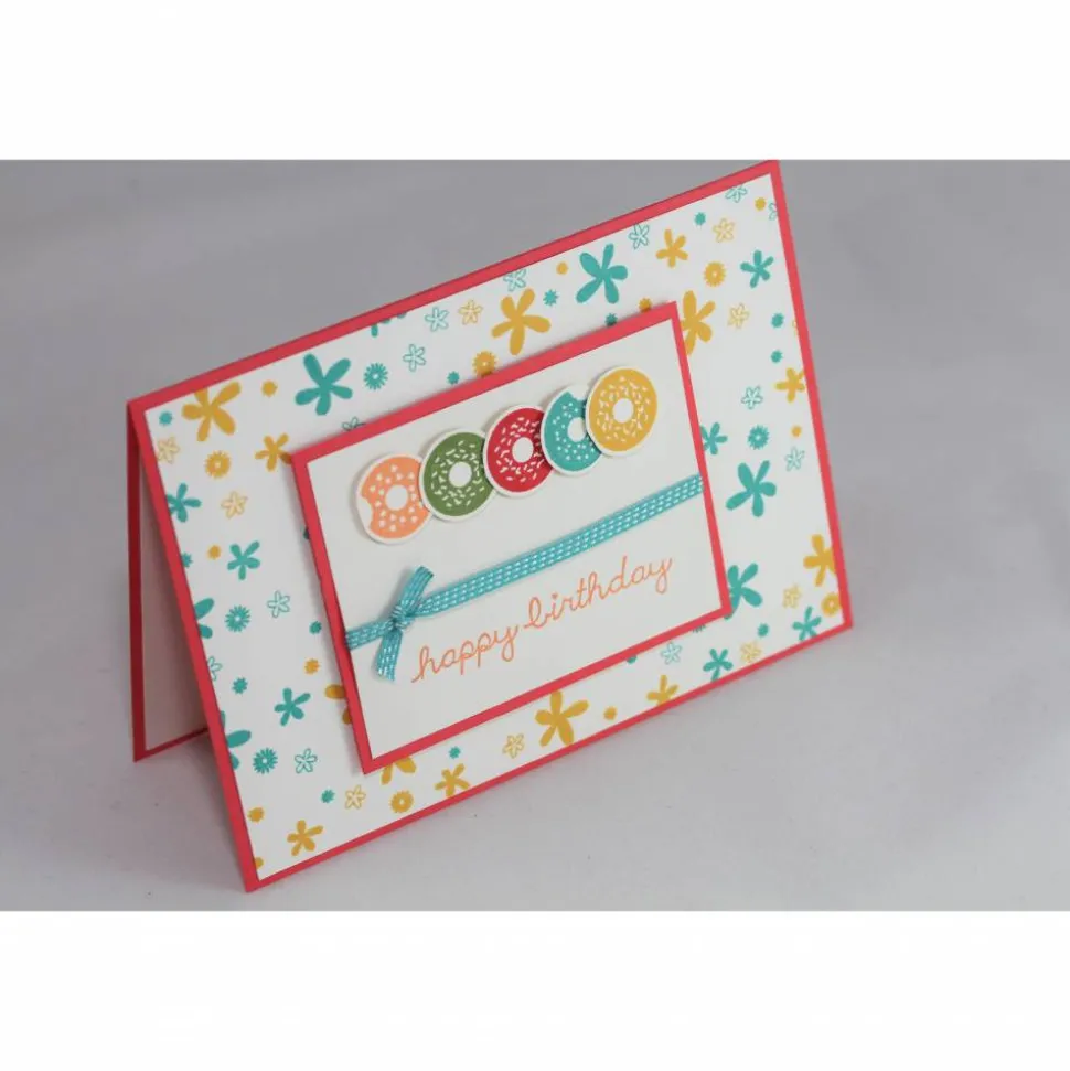 Bunte Geburtstagskarte "Donuts"