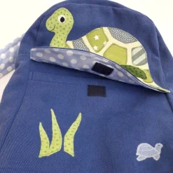 Bunter Kinderrucksack mit Tiermotiv aus Baumwollstoff