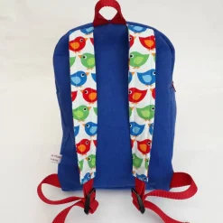 Bunter Kinderrucksack mit Tiermotiv aus Baumwollstoff