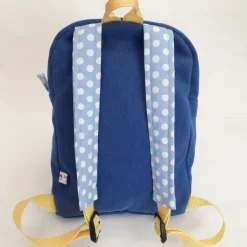Bunter Kinderrucksack mit Tiermotiv aus Baumwollstoff