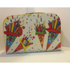 Bunter Koffer zum Schulanfang