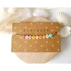 Buntes Armband Schulkind, Geschenk zur Einschulung, erster Schultag