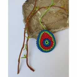 Buntes gehäkeltes Wende-Osterei