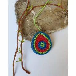 Buntes gehäkeltes Wende-Osterei