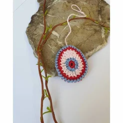 Buntes gehäkeltes Wende-Osterei