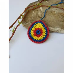 Buntes gehäkeltes Wende-Osterei