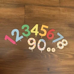 Buntes Zahlenset (0-9) – Kreatives Zubehör für deinen Geburtstagskranz