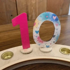 Buntes Zahlenset (0-9) – Kreatives Zubehör für deinen Geburtstagskranz