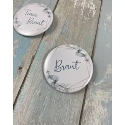 Button Junggesellinnen Abschied "rosig"