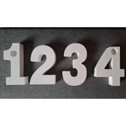 B-WARE 4 Rohlinge "Zahlen" zum selbst gestalten ~ Gießlinge ~ Adventszahlen ~ Weihnachten