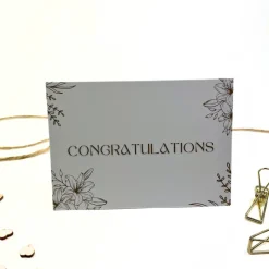 B-Ware Faltkarte CONGRATULATIONS zum Abschluss zu Prüfungen Doppelkarte Geburtstag verschiedene Anlässe