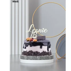 Cake Topper - Personalisierte Geburtstagsdeko mit Namen, Zahl und Geschenkidee für individuelle Geurtstagstorten