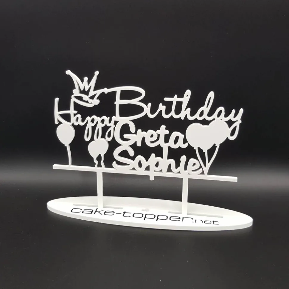 Cake Topper Geburtstag V1 Ballons