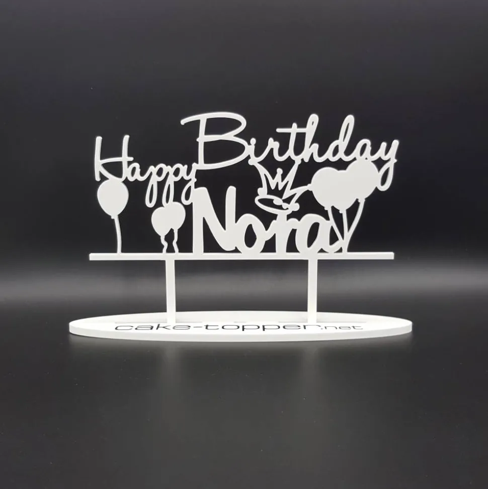 Cake Topper Geburtstag V1 Ballons