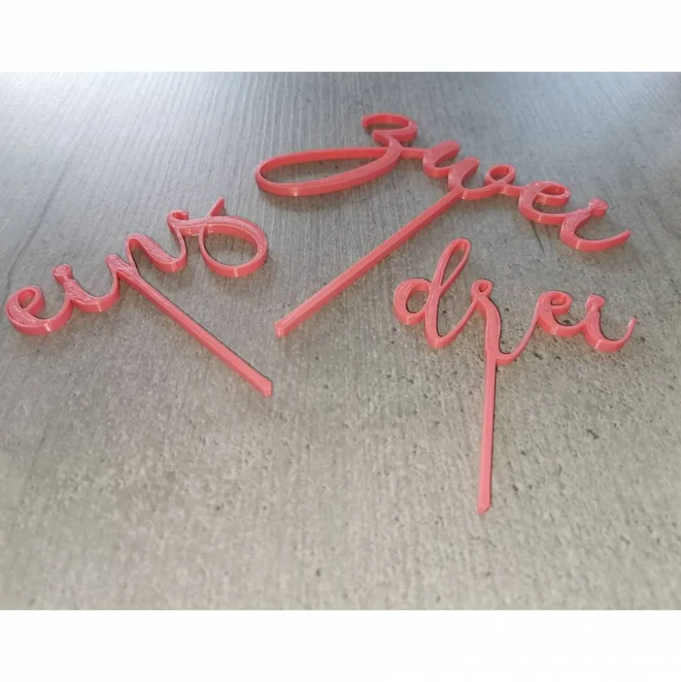 Cake Topper Geburtstag Zahl, Kindergeburtstag, Hochzeitstag, Torten Kuchen Dekoration