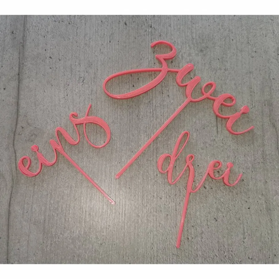 Cake Topper Geburtstag Zahl, Kindergeburtstag, Hochzeitstag, Torten Kuchen Dekoration