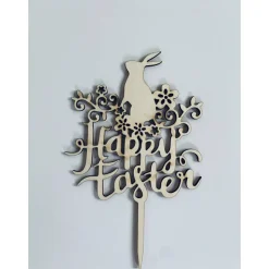 Cake Topper Happy Easter, Kuchenstecker Ostern