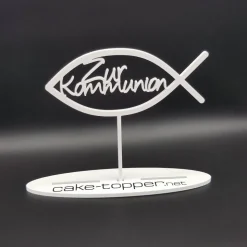 Cake Topper Kommunion Fisch V2