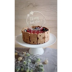 Cake Topper Merry Christmas / Kuchendekoration Deko Weihnachten