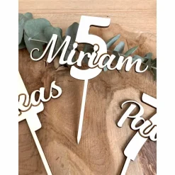 Cake Topper Name mit Zahl / Kuchendeko Geburtstag personalisiert