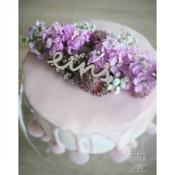 Cake Topper „Zahl“ ausgeschrieben / Geburtstagskuchen / Tortenfigur / Tortendekoration aus Holz / Kuchendeko