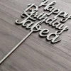 Cake Topper zum Geburtstag - Personalisierter Kuchenstecker mit einem Namen - Geschenkidee für individuelle Torten