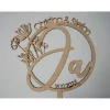 Cake Topper zur Hochzeit | JA | Floral | Personalisierung möglich