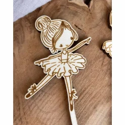 Caketopper Ballerina Kindergeburtstag / Tänzerin Kuchenstecker / Cake Topper / Cupcake