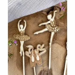 Caketopper Ballerina Kindergeburtstag / Kuchenstecker Cake Topper Ballett Cupcakes