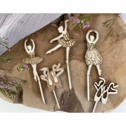 Caketopper Ballerina Kindergeburtstag / Kuchenstecker Cake Topper Ballett Cupcakes