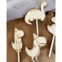 Caketopper Dinosaurier Kindergeburtstag / Kuchenstecker Cake Topper Dino Cupcake