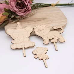 Caketopper Dschungeltiere –  Kuchenaufsatz für Geburtstage & Partys