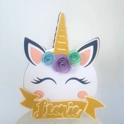CakeTopper Einhorn, PERSONALISIERUNG Caketopper Geburtstag, Kuchendeko, Geburtstag, Tischdeko, Topper Kuchen, Torte