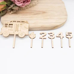 Caketopper Feuerwehr –  Kuchenaufsatz für Geburtstage & Babypartys