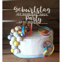 Caketopper "Geburtstag Party"
