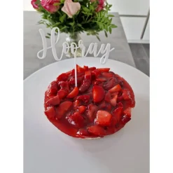 Caketopper Happy Birthday Hooray - Kuchendeko