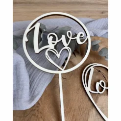 Caketopper Love / Cake Topper Liebe / Kuchenstecker Kuchendekoration