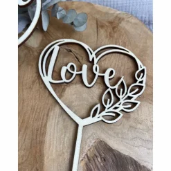 Caketopper Love / Cake Topper Liebe / Kuchenstecker Kuchendekoration