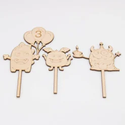 Caketopper Monsterparty –  Kuchenaufsatz für Geburtstage & Babypartys