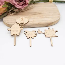 Caketopper Monsterparty –  Kuchenaufsatz für Geburtstage & Babypartys