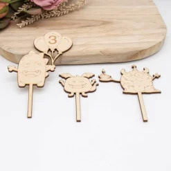 Caketopper Monsterparty –  Kuchenaufsatz für Geburtstage & Babypartys