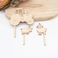 Caketopper Traktor –  Kuchenaufsatz für Geburtstage & Babypartys
